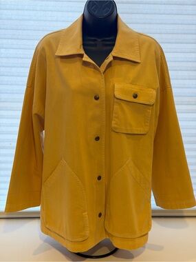 Banana Republic Butter Yellow Utility Jacket Women’s Size M Field Coat